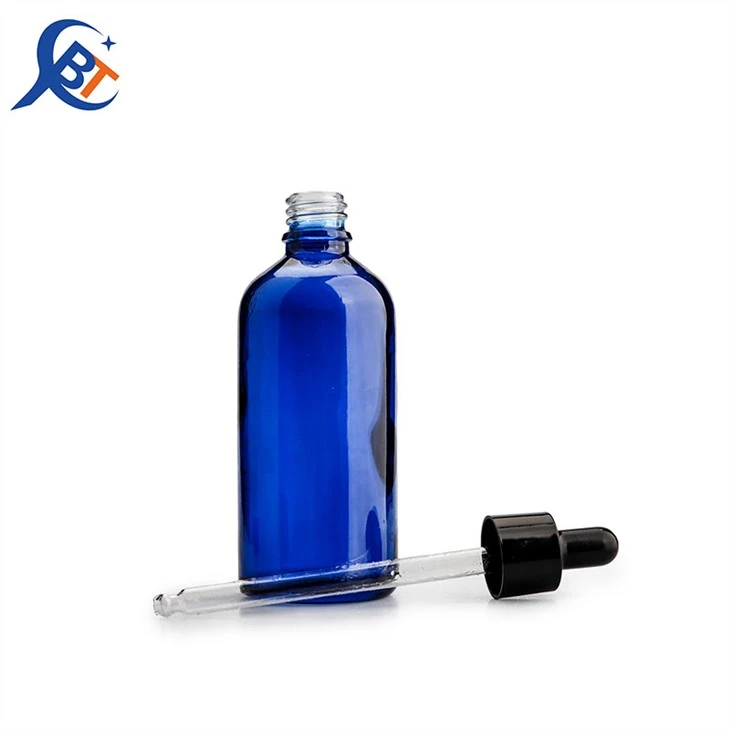 Essential Oil Blue Bottles With Glass Droppers