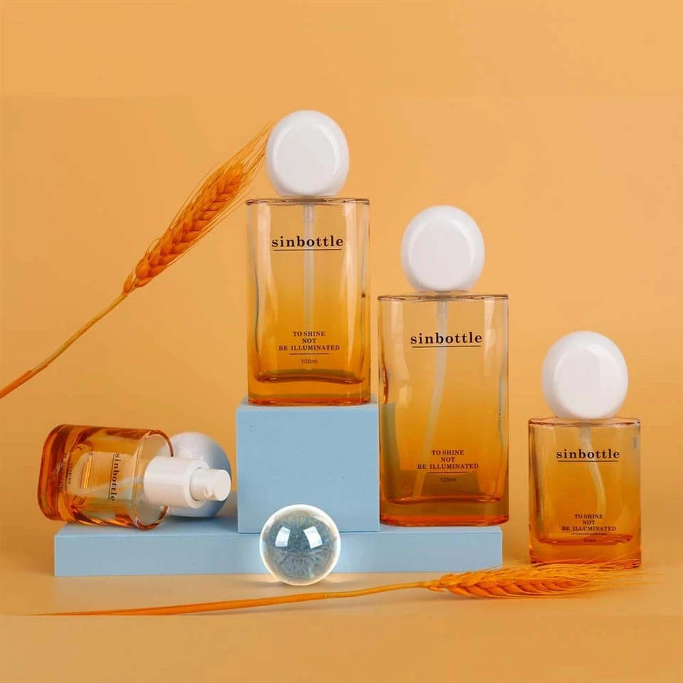 Amber Cosmetic Glass Bottle Small Glass Dropper Bottles For Oil Custom 30ml-120ml Packaging